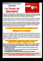 Mobilisation contre la casse de la Poste de Miramas